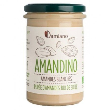 Purée d'amandes blanches Bio 275g Damiano - Coin des Gourmets