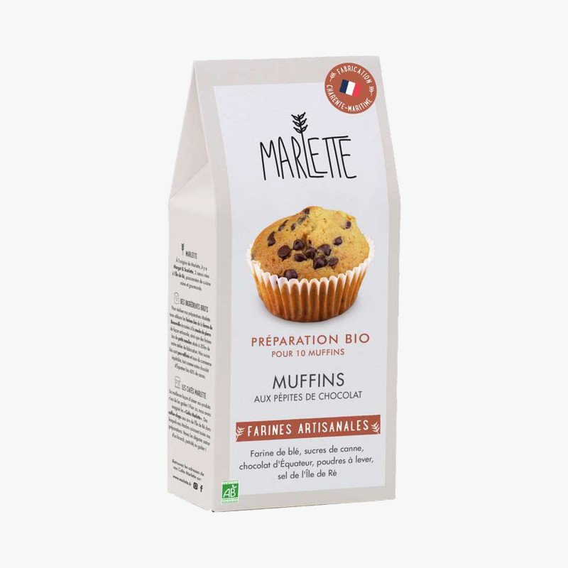 Préparation Bio pour Muffins aux pépites de chocolat Marlette 350g