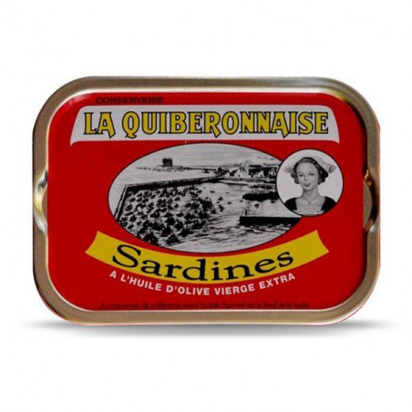 Sardines millesimes huile olive Quiberonnaise 115G