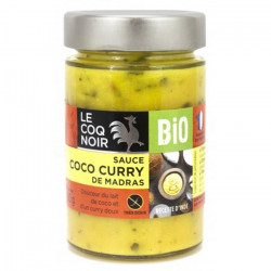 Sauce Le Coq noir Bio au lait de coco et au curry de madras doux 180G