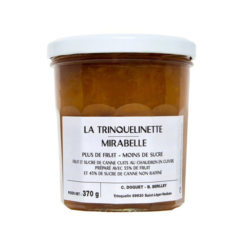 Confiture de prune mirabelle 370g Trinquelinette