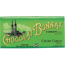 Tablette Chocolat noir Bonnat Perou Cusco 100g
