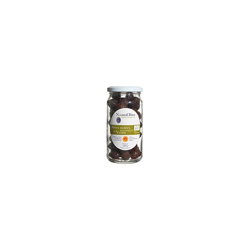 Olives noires Tanche bio de Nyons - NyonsOlive 210G Olives noires Tanche bio de Nyons - NyonsOlive 210G