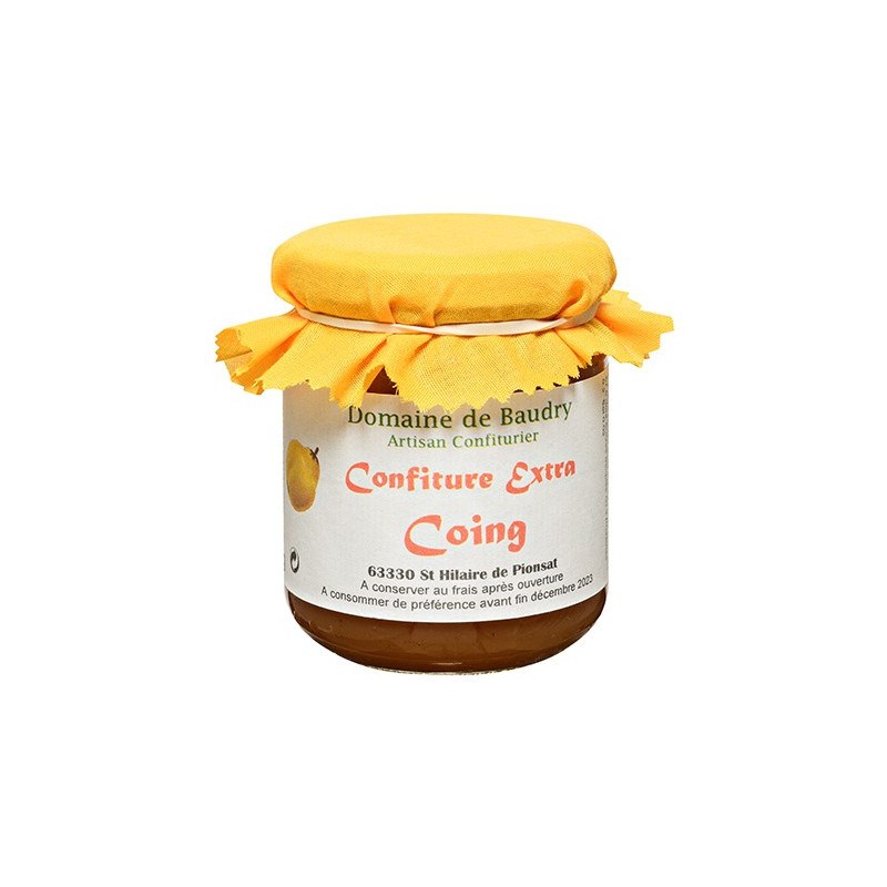 Confiture extra Coing 250g Domaine de Baudry - Coin des Gourmets