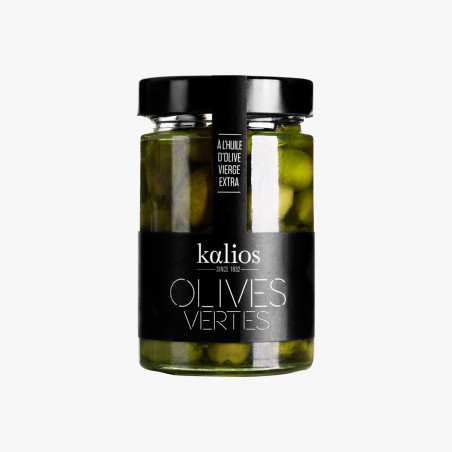 Olives grecques huile olive vierge Kalios 310g