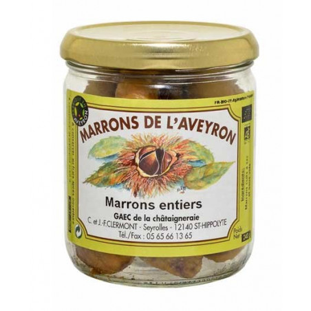 Marrons Bio peles Aveyron 240G Gaec Chataigneraie