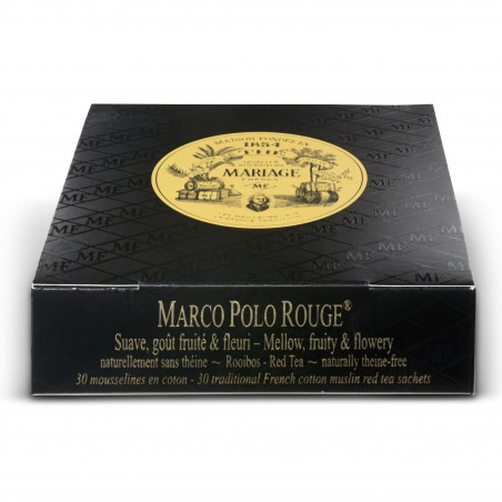 Thé Marco polo rouge rooibos 30 mousselines Mariage frères